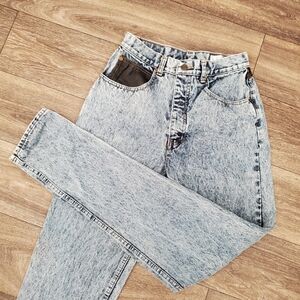 Vintage Lawman Group International Jeans Woman’s Sz 9 Acid Wash High Rise
